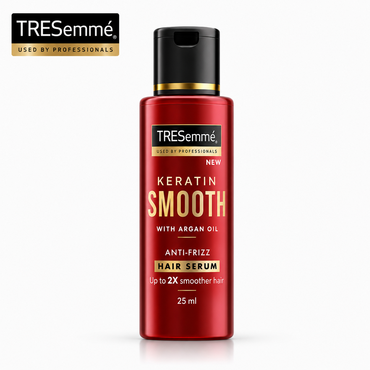 Tresemme Keratin Smooth Hair Serum 25ml | Anti-Frizz Shine Serum with Argan Oil | Smooth, Silky & Manageable Hair for All Hair Types