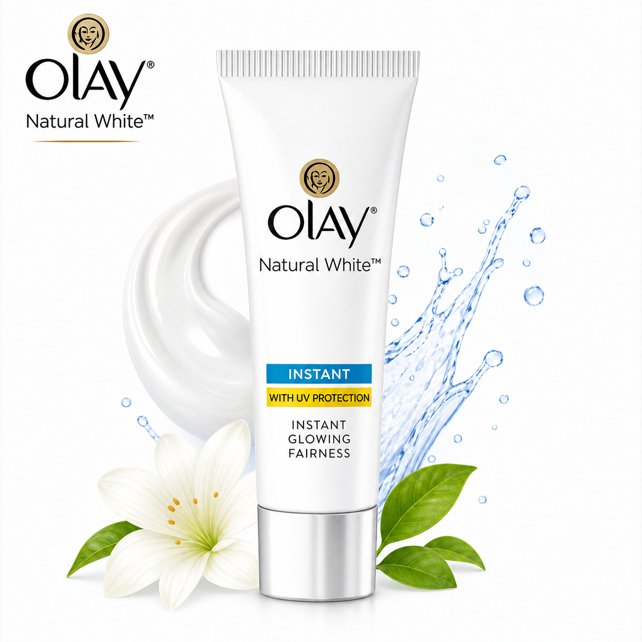 Olay Natural Aura Cream 20g | Instant Glow Fairness Cream with UV Protection | Brightening, Hydrating & Radiant Skin for Daily Use
