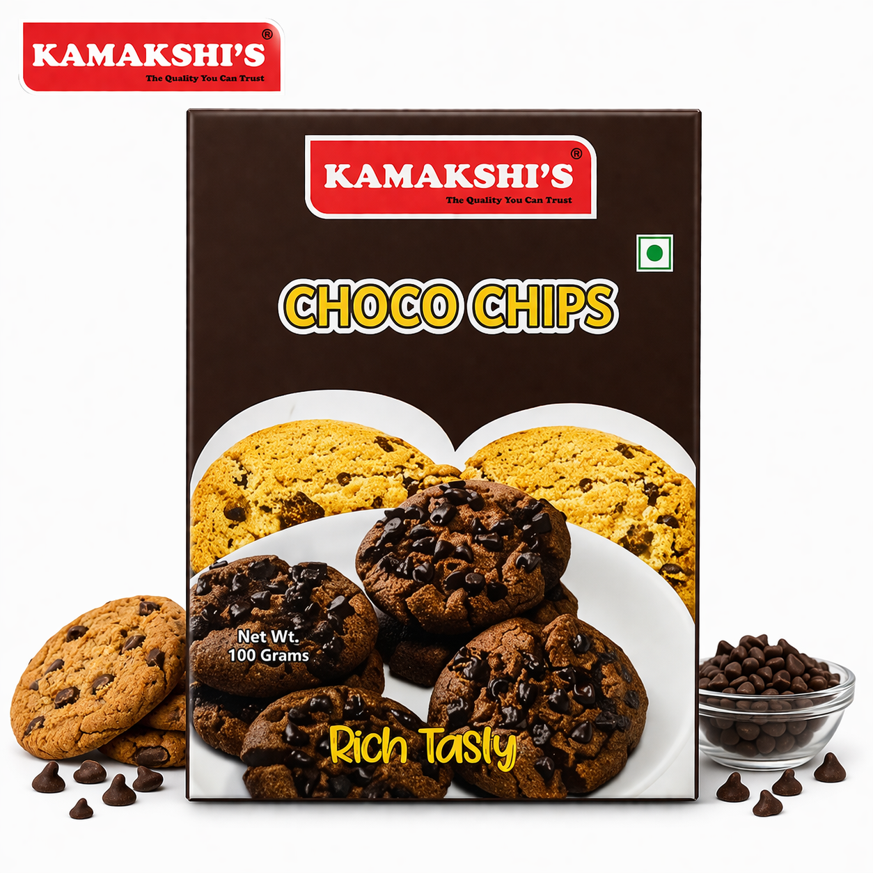 Kamakshis Choco Chips 100G