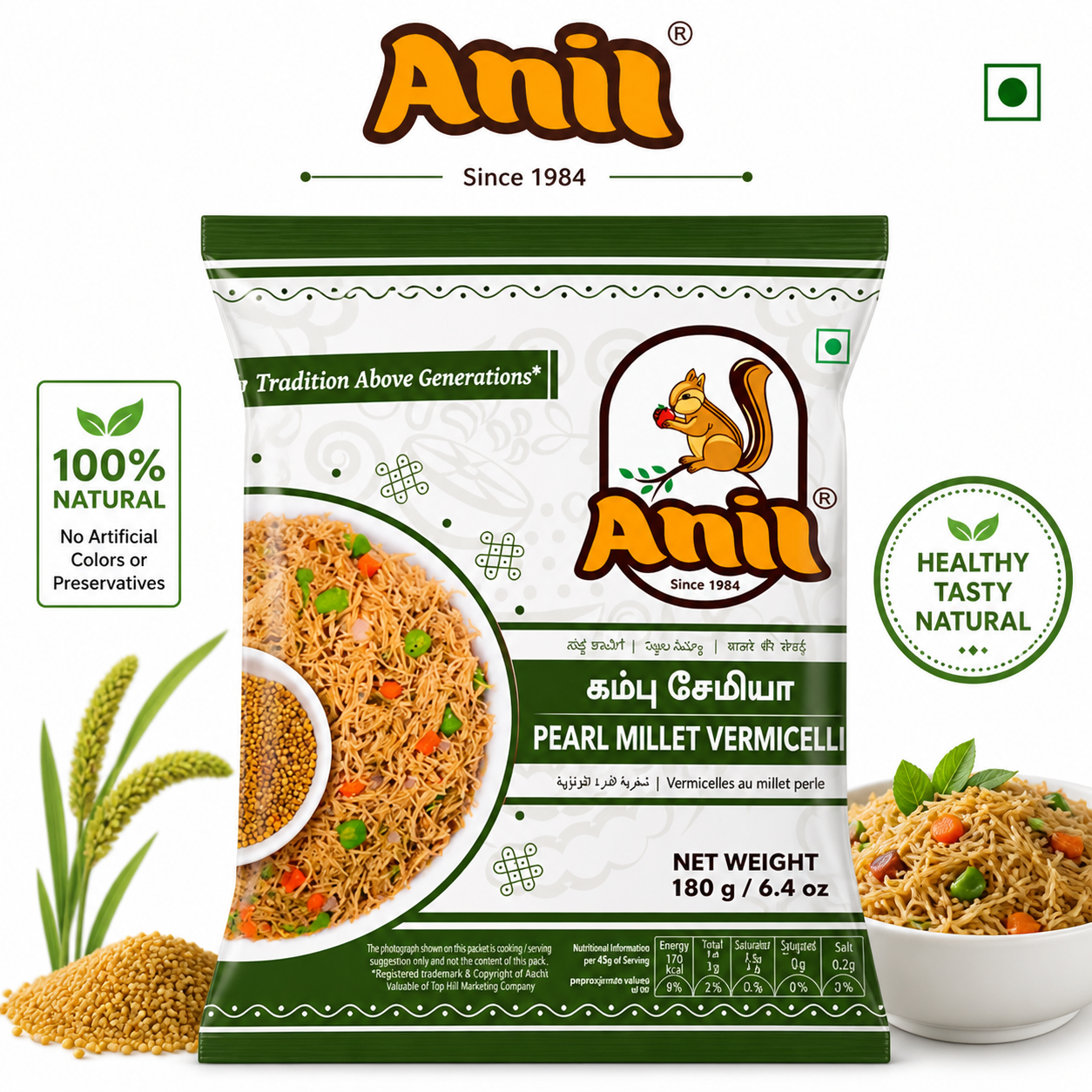 Anil Pearl Millet Vermicelli 180 Gm