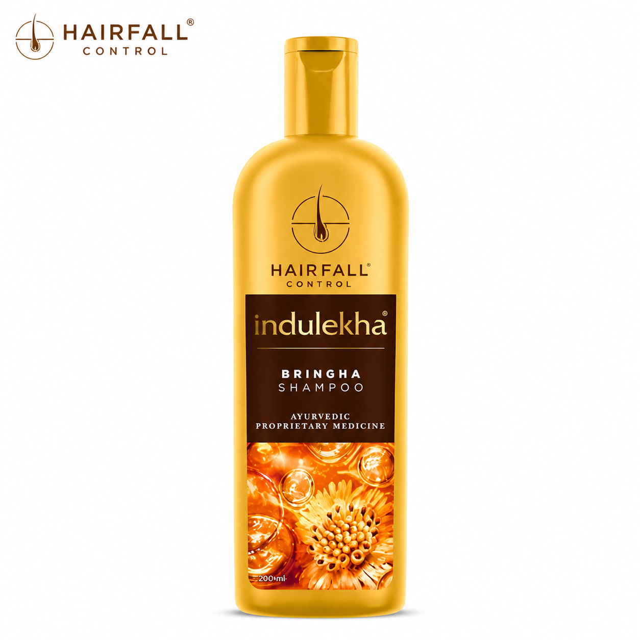 Indulekha Bringha Anti Hair Fall Shampoo 22ml | Ayurvedic Hairfall Control Cleanser | Stronger Hair & Healthy Scalp for Daily Use