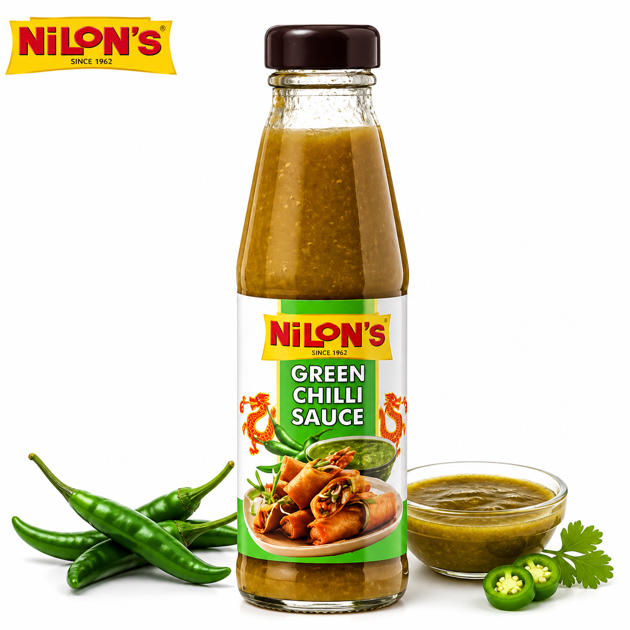 Nilons Green Chilli Sauce 180G