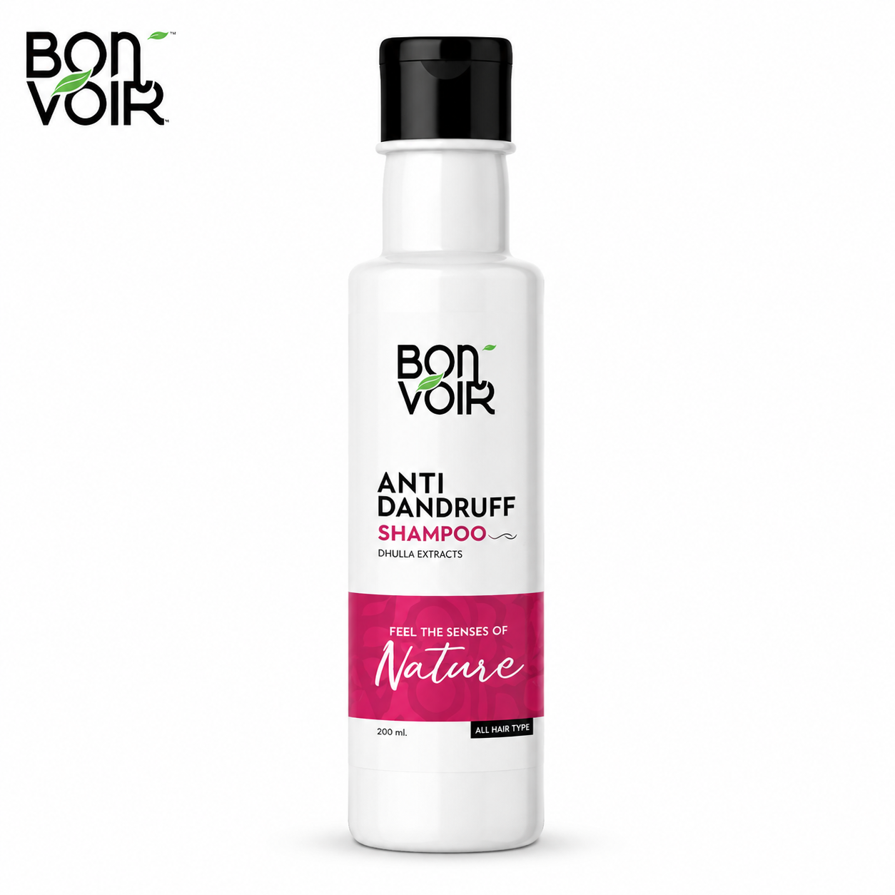 Bon Voir Daily Anti Dandruff Shampoo 240ml | Scalp Cleansing & Hair Nourishing Shampoo for Dandruff Control | Refreshing Herbal Care for Healthy Strong Hair