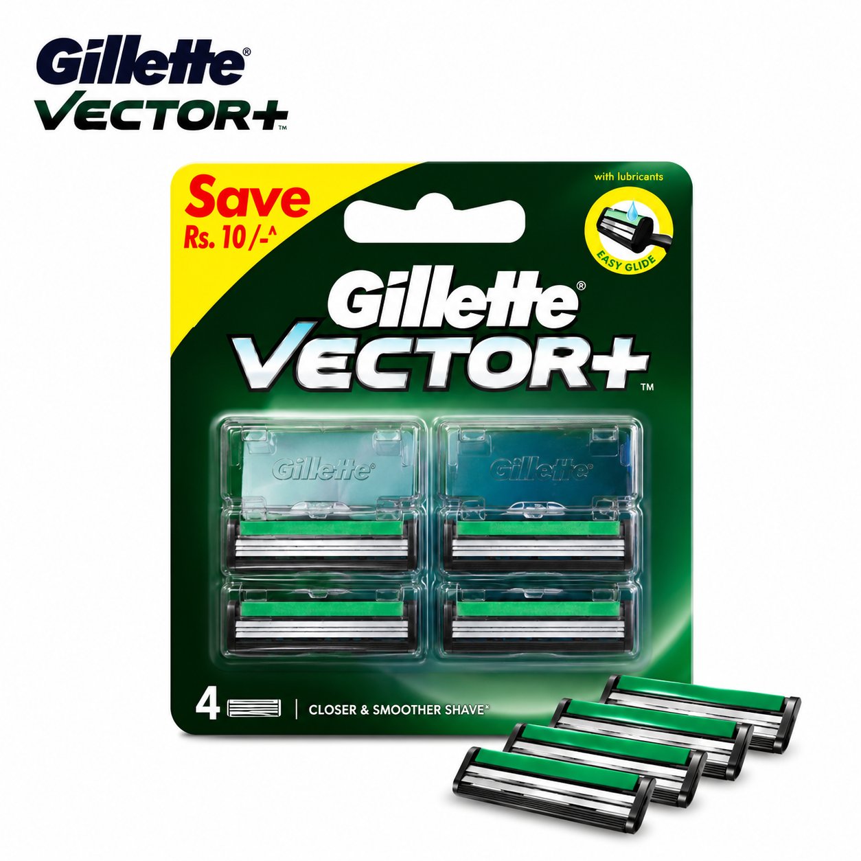 Gillette Vector+ Cartridges 4N