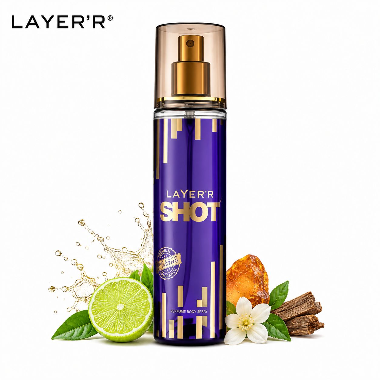 Layer’r Shot Dynamic Body Spray 135ml | Long Lasting Bold Fragrance Body Splash for Men | Refreshing Everyday Deo Spray for All-Day Freshness