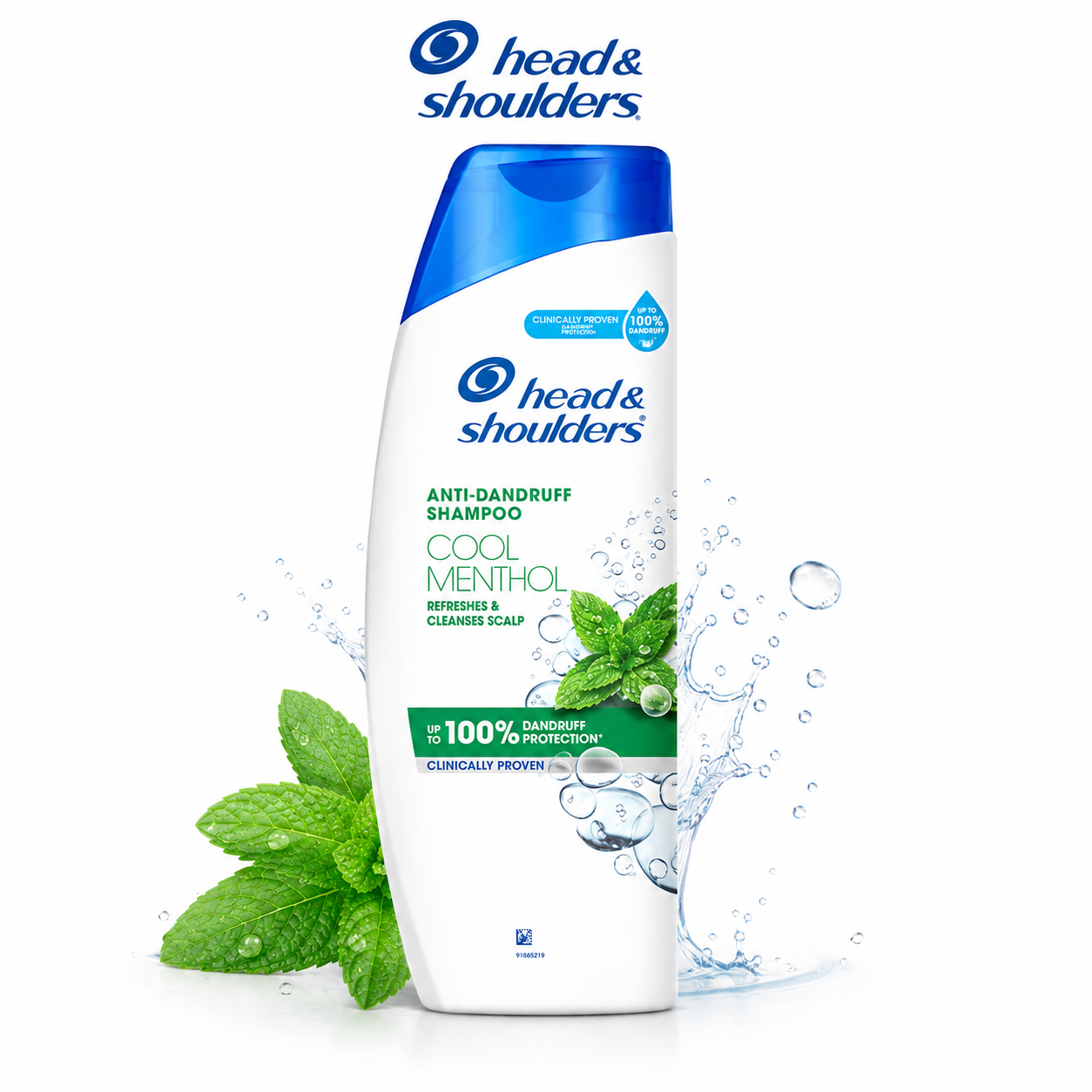 Head & Shoulders Cool Menthol Anti-Dandruff Shampoo 180Ml | Cooling Scalp Care & Deep Cleansing Formula | Fresh Daily Shampoo for Men & Women