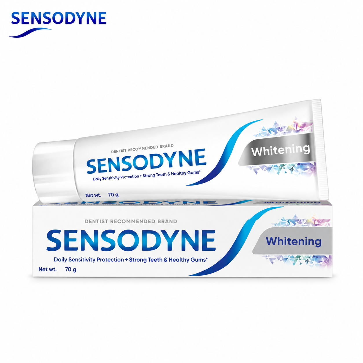 Sensodyne Whitening Toothpaste 70G | Daily Sensitivity Protection & Teeth Whitening Paste for Strong Teeth & Healthy Gums
