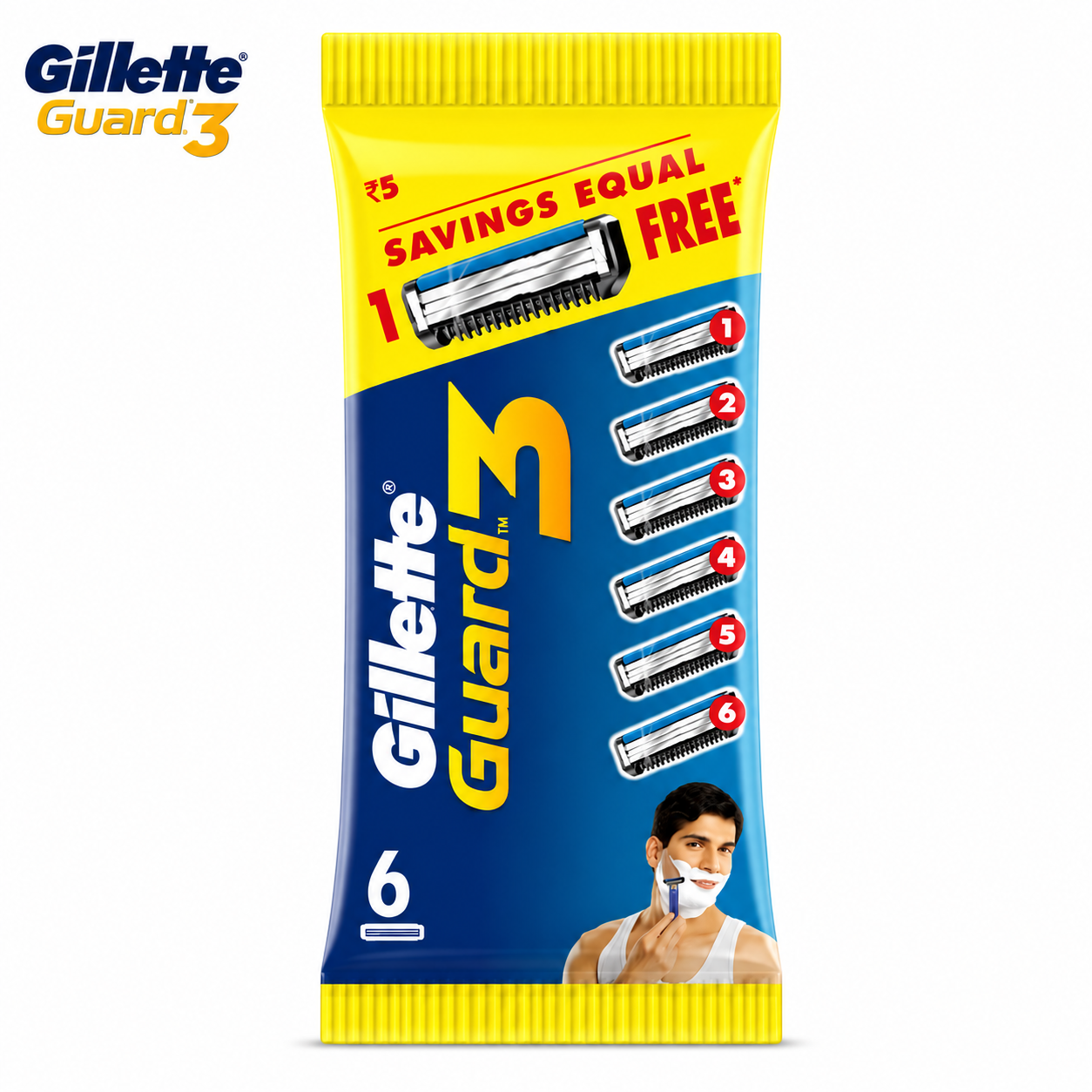 Gillette Guard3 Cartridges 6N