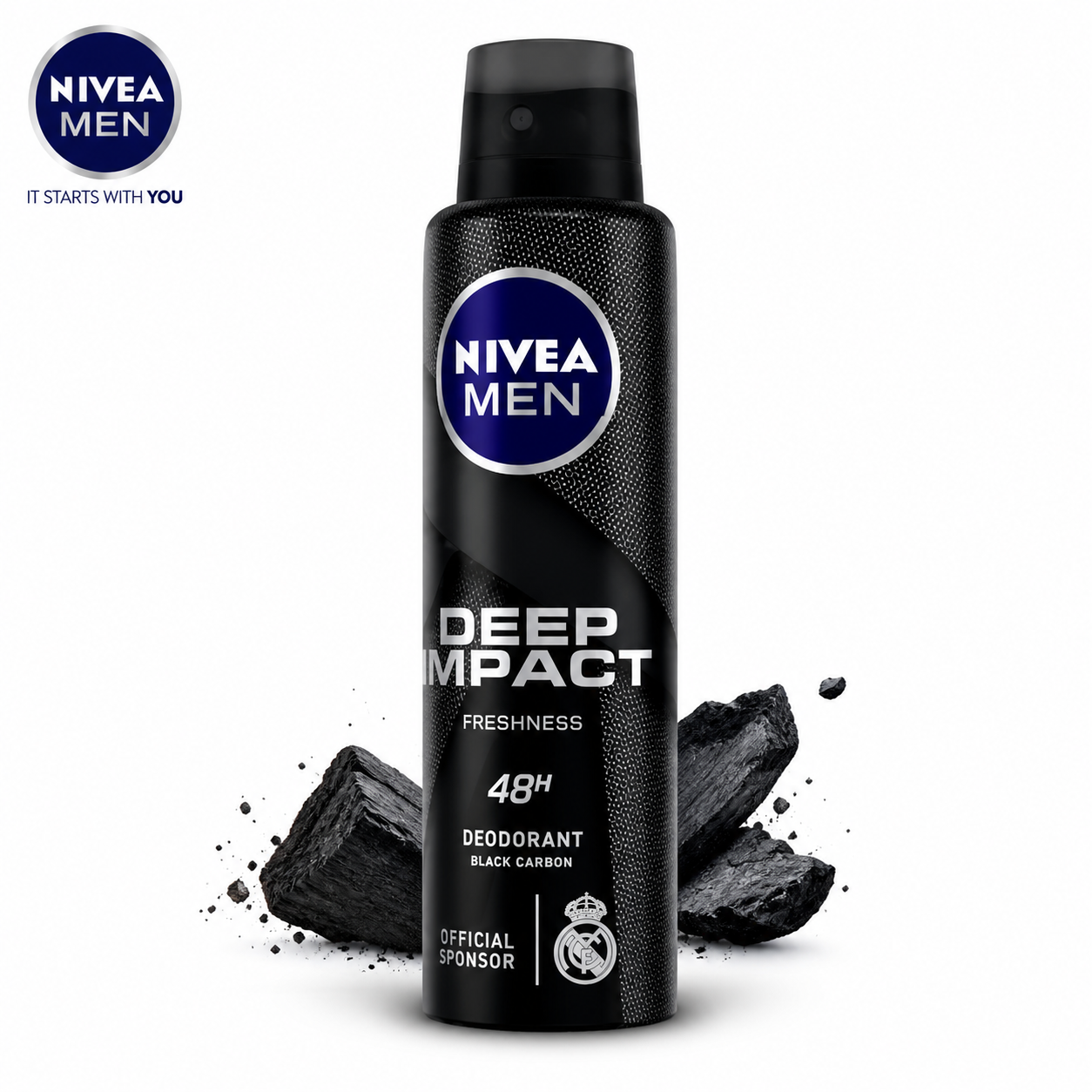 Nivea Men Deep Impact 48H Spray 150Ml