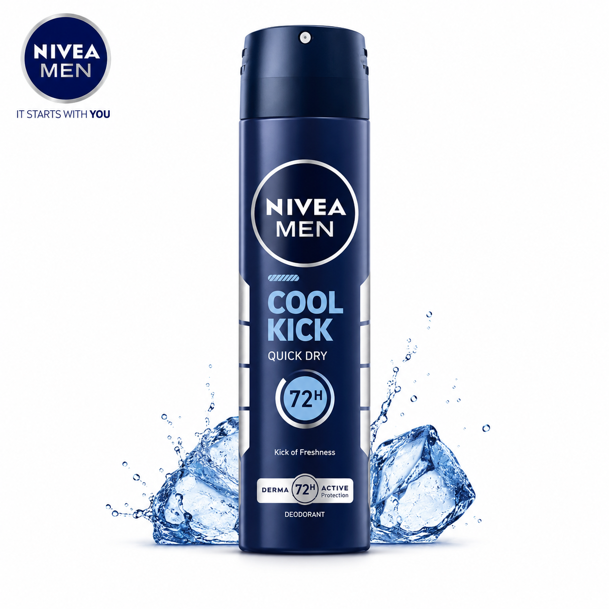 Nivea Men Cool Kick 48H Spray 150Ml