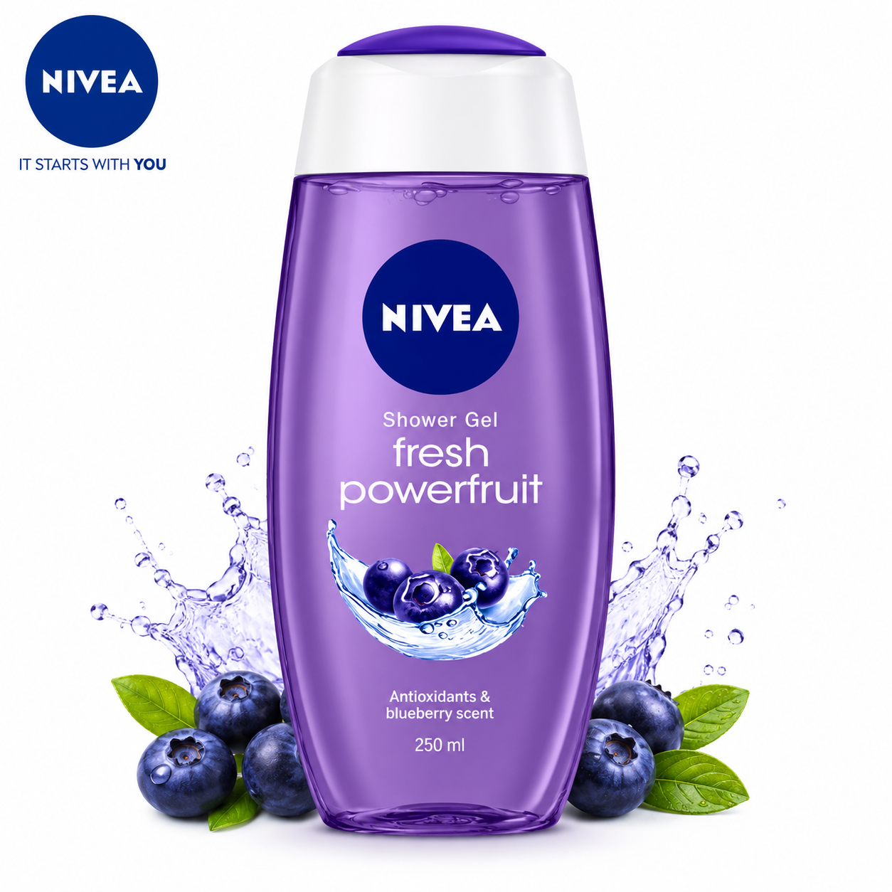 Nivea Fresh Powerfruit Shower Gel 250Ml