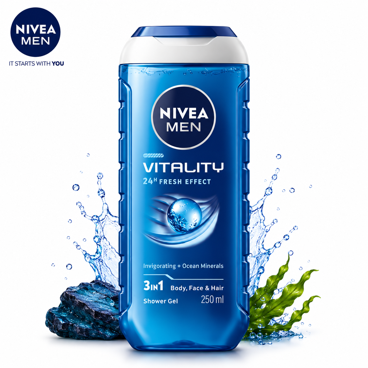Nivea Men Vitality Shower Gel 250Ml