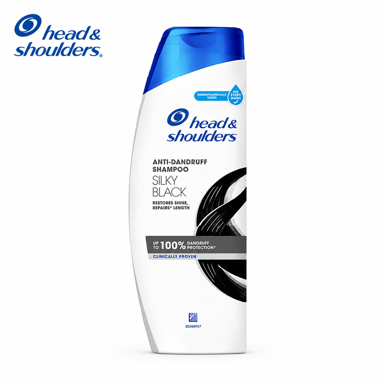 Head & Shoulders Silky Black Shampoo 340ML | Anti-Dandruff Shampoo for Stronger, Smoother & Shinier Black Hair