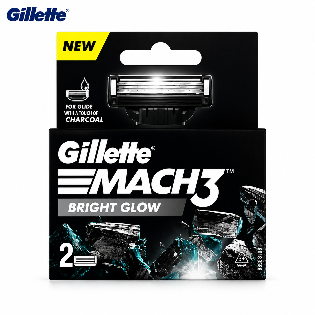 Gillette Mach3 Bright Glow Cartridges 2N