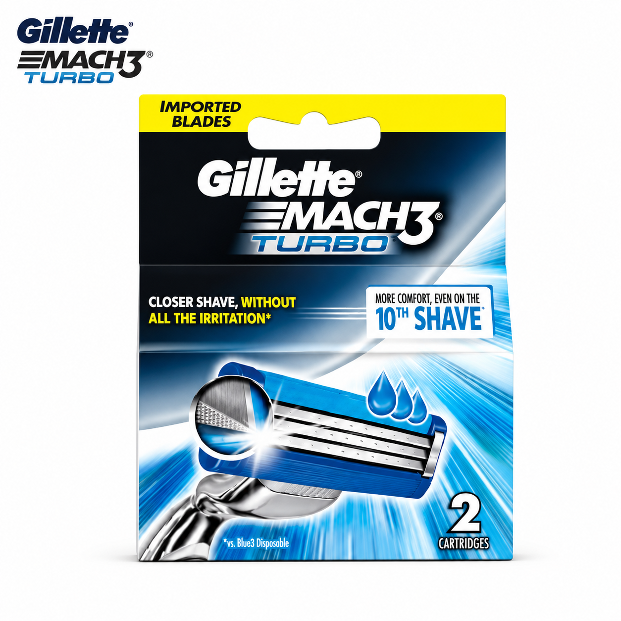 Gillette Mach3 Turbo Comfort Cartridges 2N