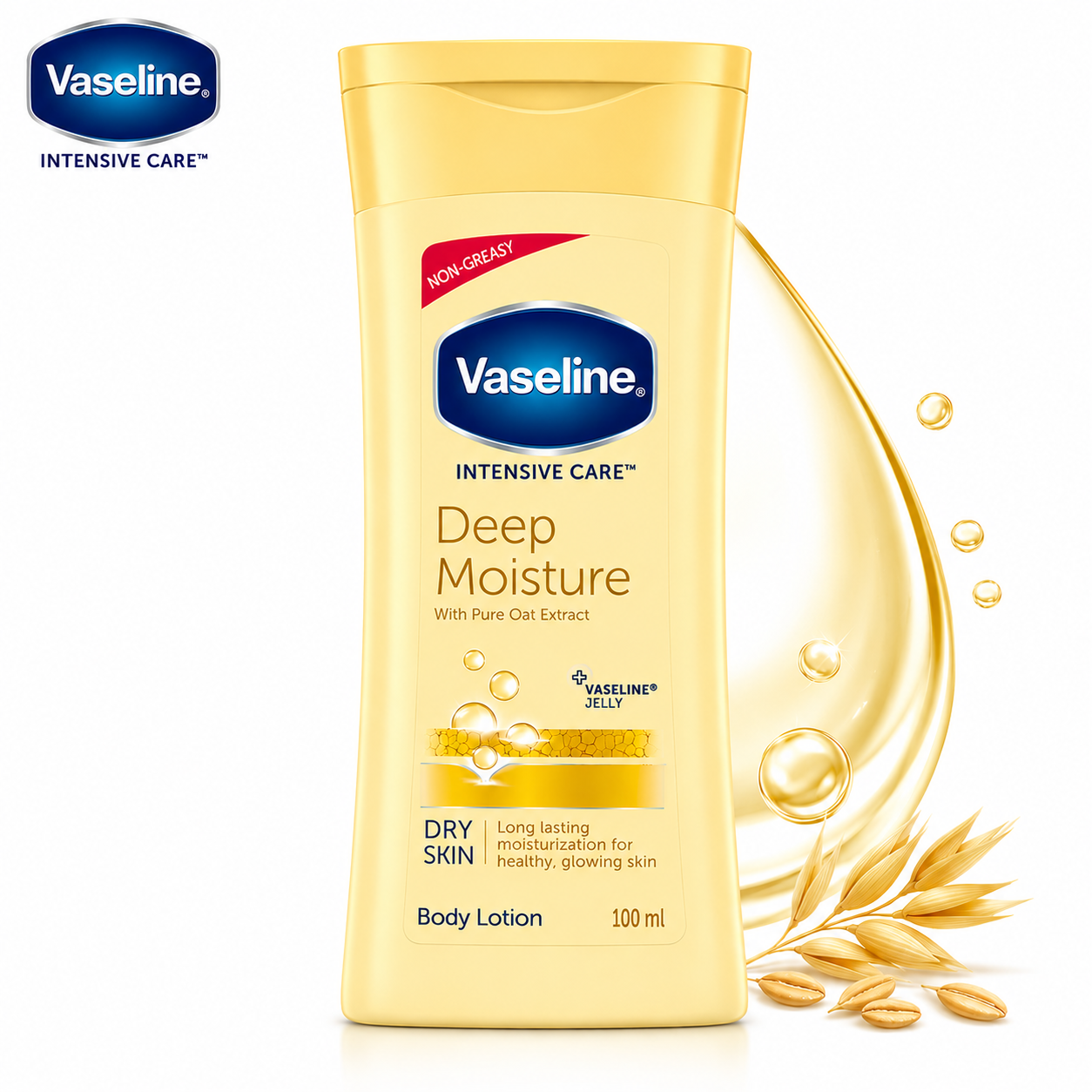 VASELINE DEEP MOISTURE BODY LOTION 90ML