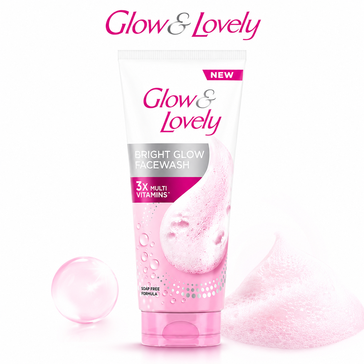 GLOW & LOVELY BRIGHT GLOW FACEWASH 100G
