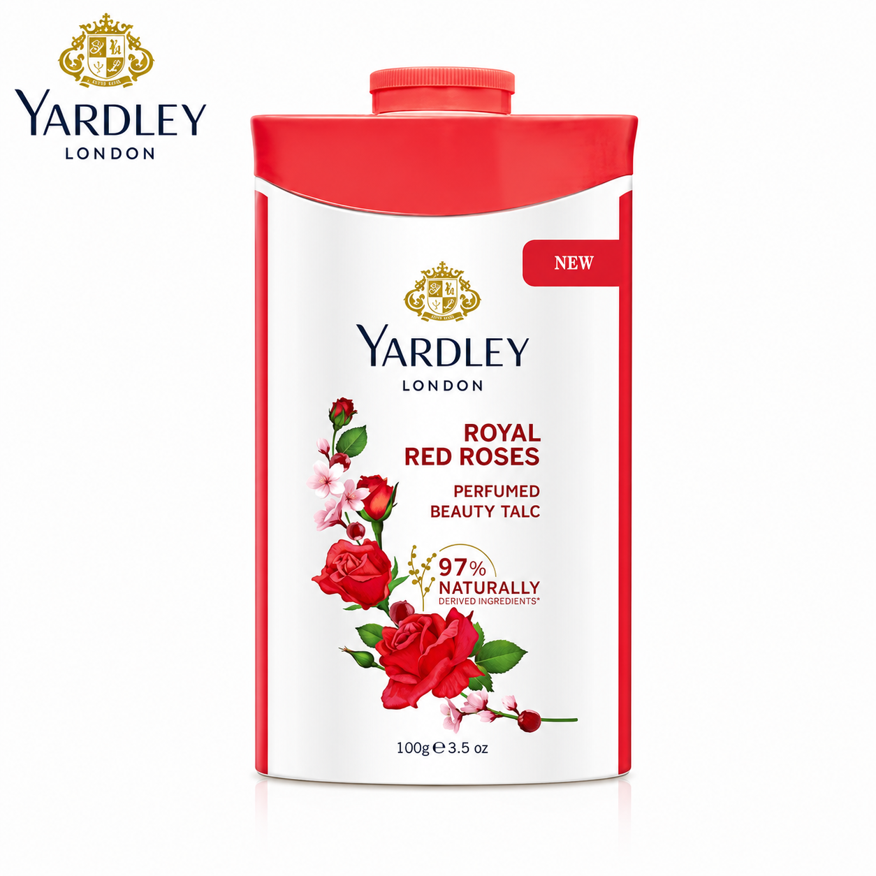 YARDLEY ROYAL RED ROSESTALC 100G