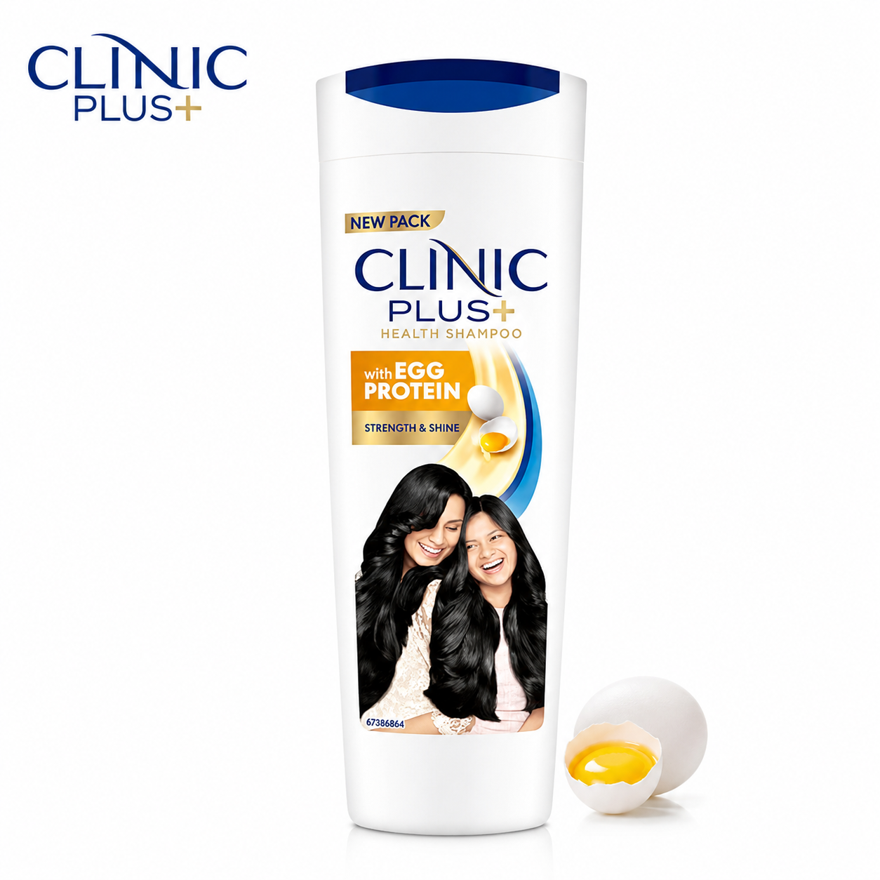 Clinic Plus Egg Protein Shampoo 175ML | Stronger, Shinier & Silky Smooth Hair Care Shampoo for Everyday Family Use