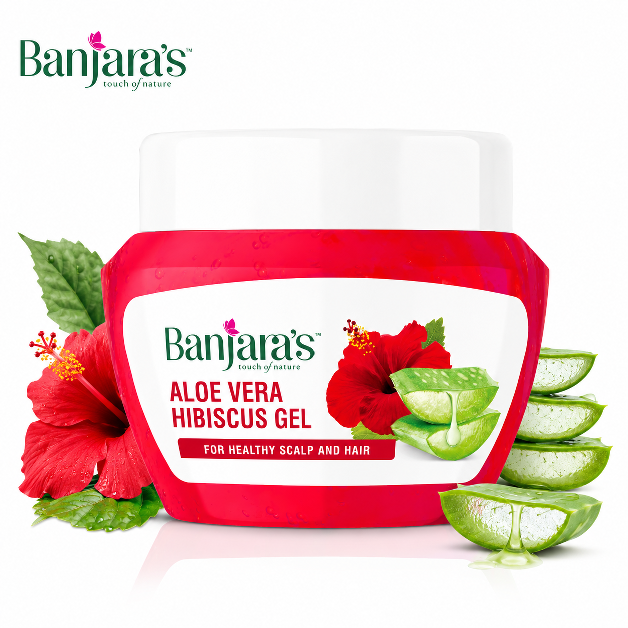 BANJARAS ALOE VERA HIBISCUS GEL 100G