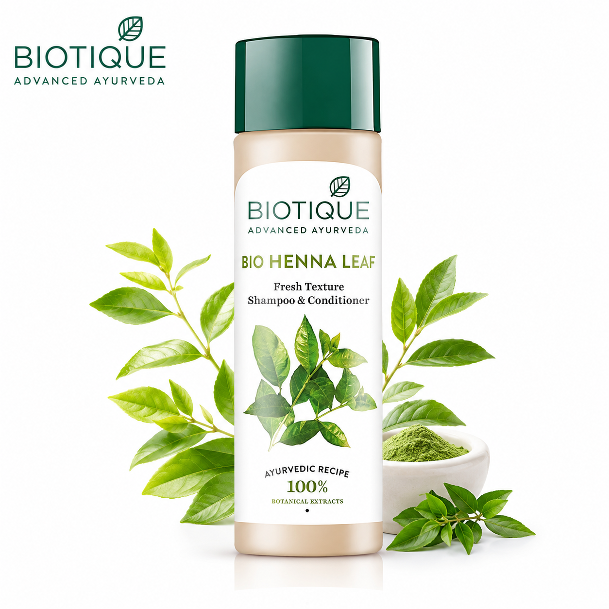 BIOTIQUE FRESH HENNA COLOUR PROTECT SHA&CON 180ML