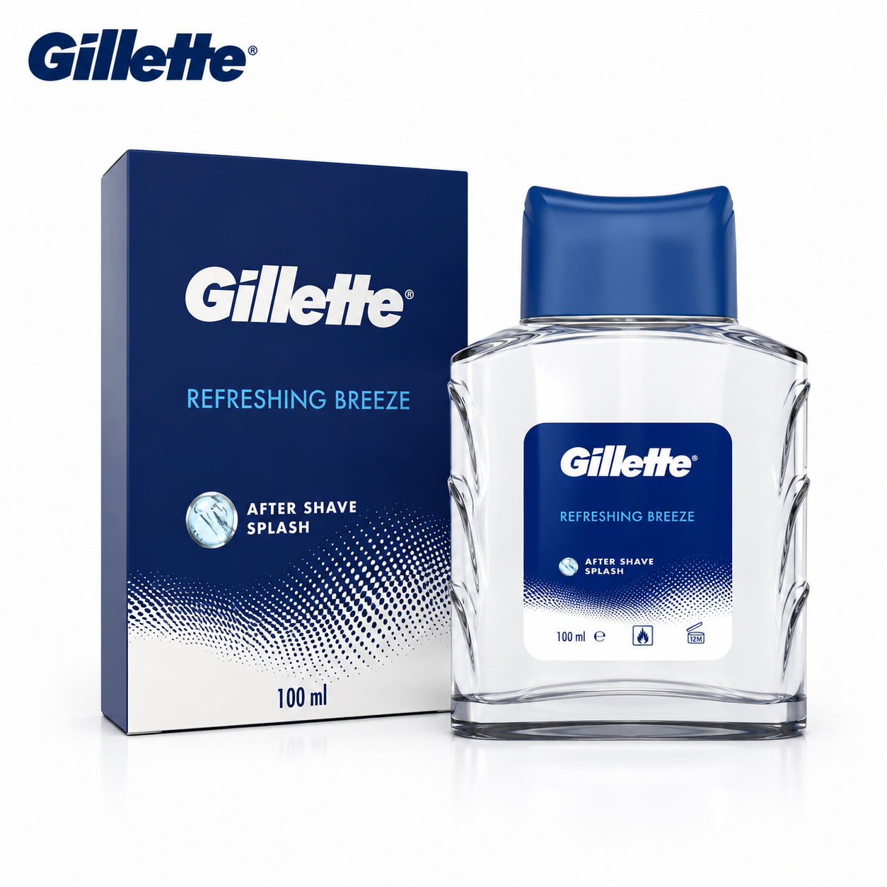 Gillette Refreshing Breeze After Shave Splash 100Ml