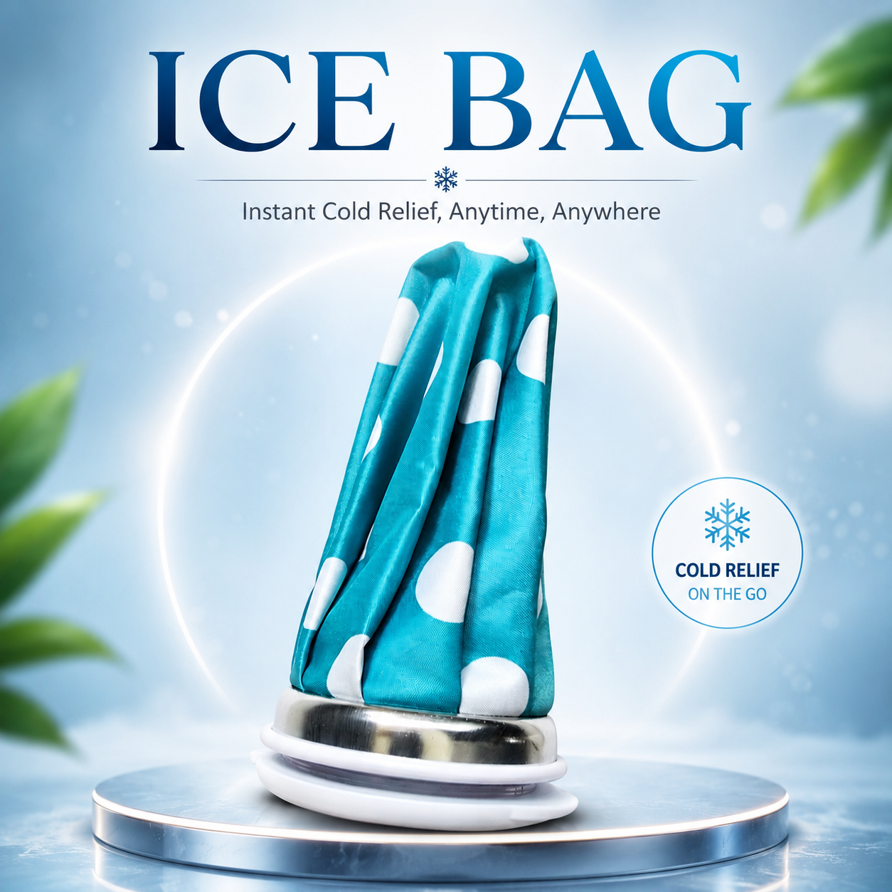 ICE BAG | Reusable Hot & Cold Therapy Ice Pack with Leakproof Twist Cap | Instant Pain Relief for Injuries, Swelling, Headache, Muscle Recovery & Sports First Aid