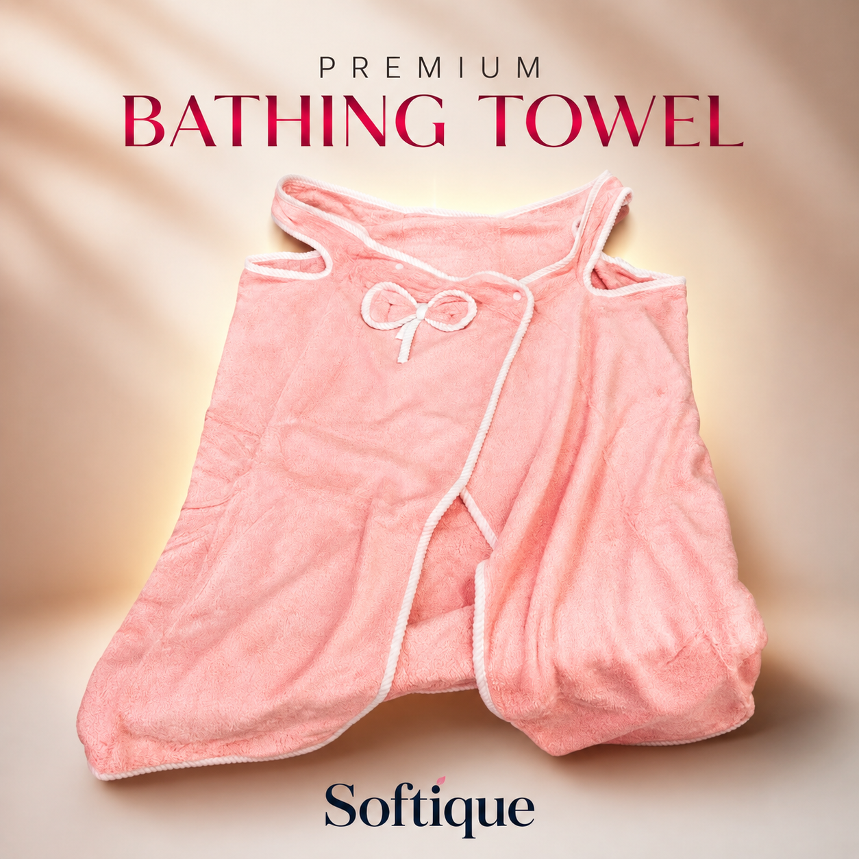 Softique Women`s Wearable Bath Towel Wrap | Ultra Soft & Super Absorbent Quick-Dry Bath Wrap – Lightweight, Machine Washable for Shower, Spa, Pool, Beach, Gym & Travel. (Colors & Design May Vary)