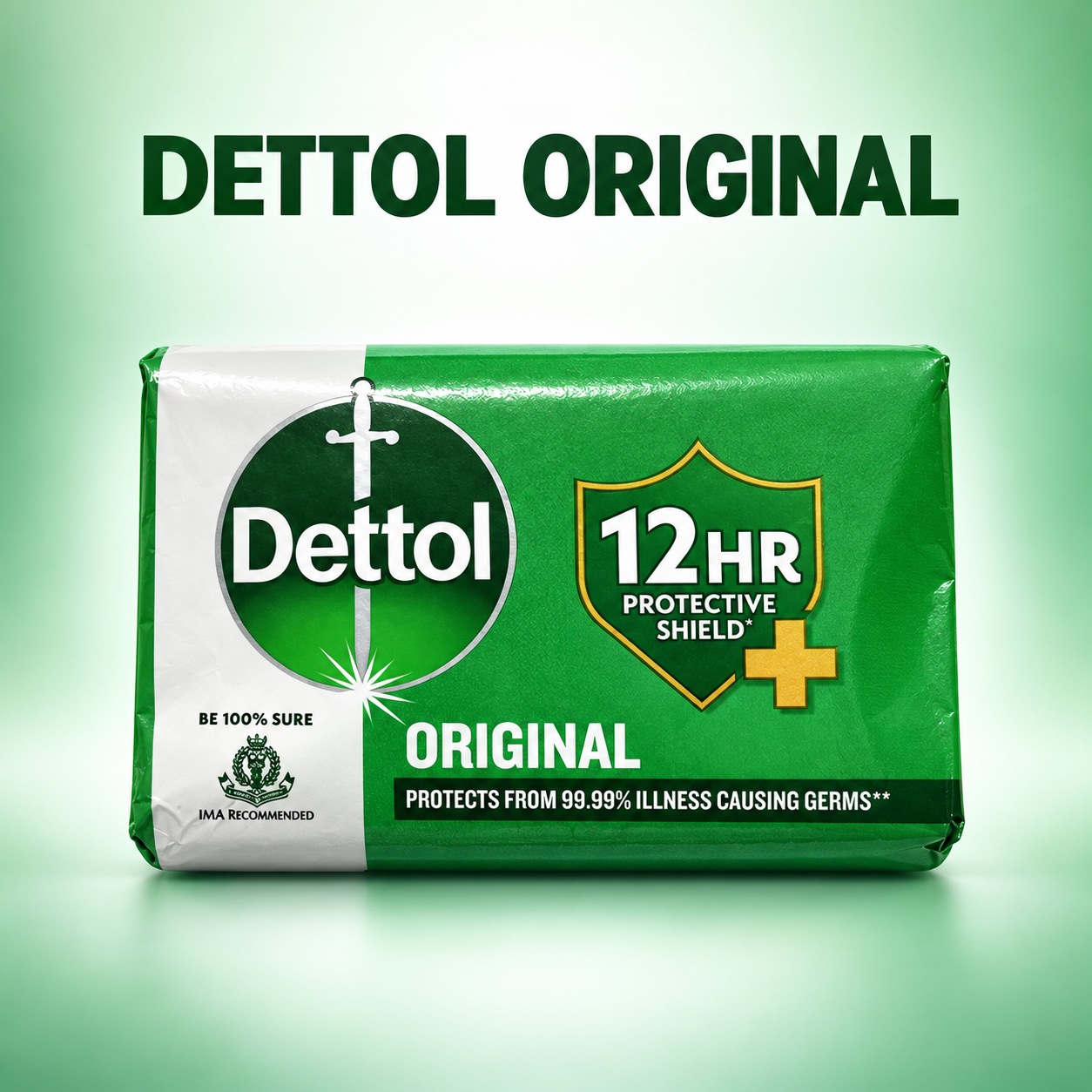 Dettol Original Bathing Soap | Germ Protection & Daily Cleansing 100g
