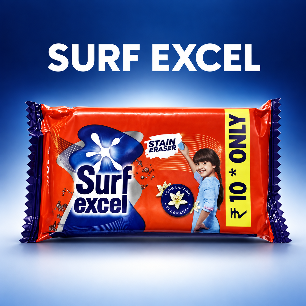 Surf Excel Stain Eraser Detergent Bar | Laundry Soap with Long-Lasting Fragrance 84 g
