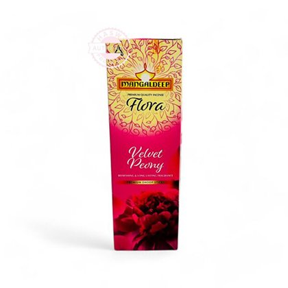 Mangaldeep Flora Velvet Peony Agarbathi Sticks 24N
