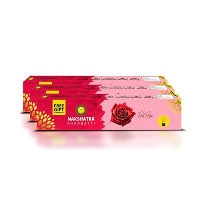 Nakshatra Agarbatti Red Rose 100Gm