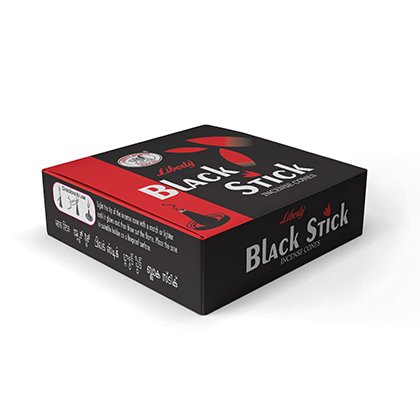 Liberty Black Stick Incense Cones 10N