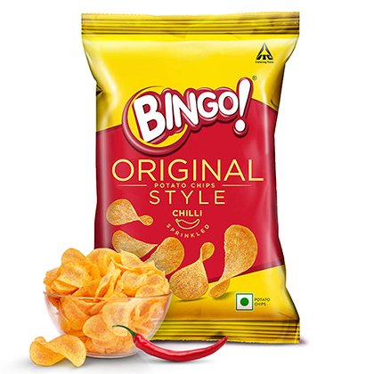 Bingo Original Style Chilli Potato Chips 45G