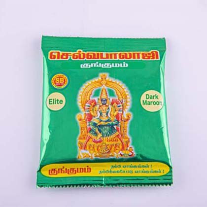 Selvabalaji Dark Maroon Kumkumam 40G