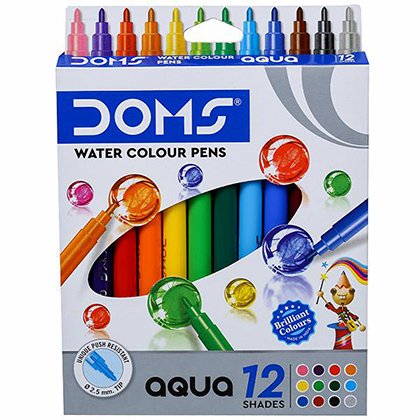Doms Water Colour Pens 12 Shades