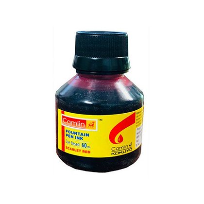 Camlin Fountain Pen Ink Red 60Ml