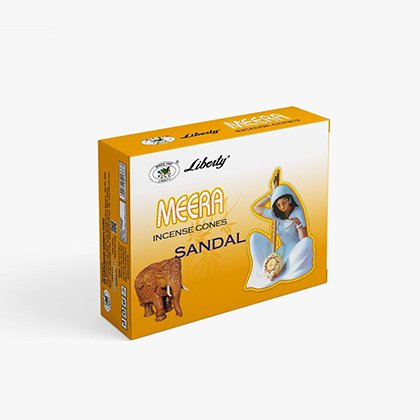 Liberty Meera Sandal Incense Cones 10N