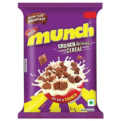 Nestlé Munch Crunchilicious Cereal 18gm | Crispy Chocolate-Coated Wafers, Delicious Taste, Light Snack, Perfect Anytime Treat