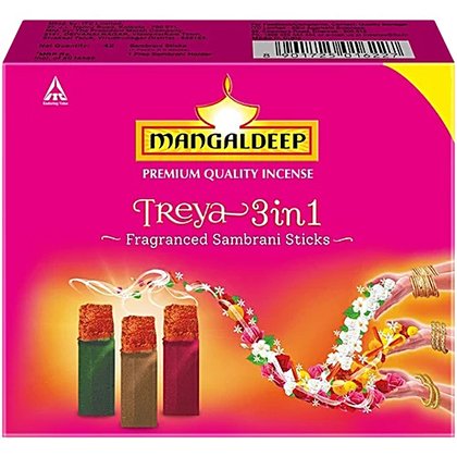 Mangaldeep Treya 3In1 Sambrani Sticks 18N
